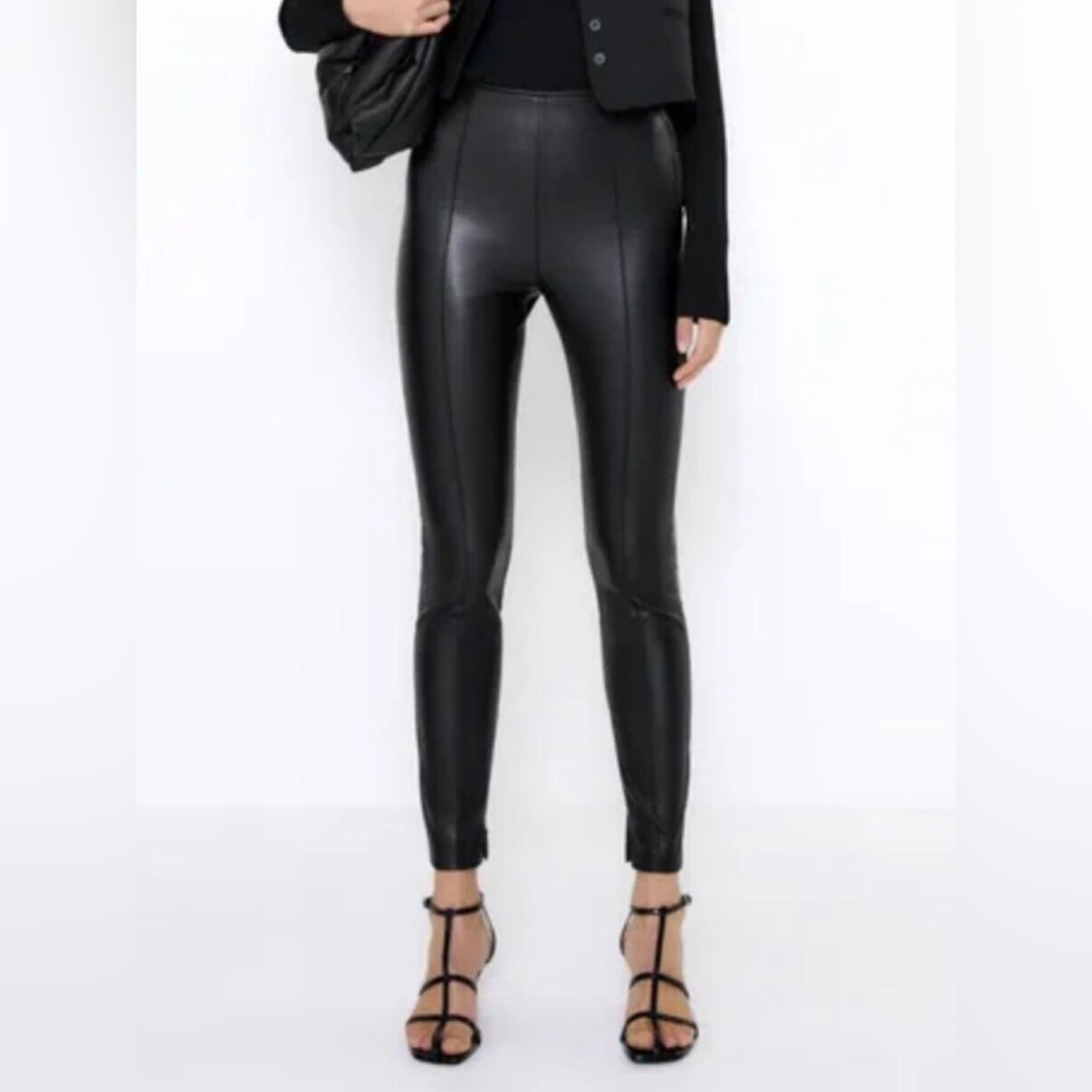 Zara vegan leather leggings